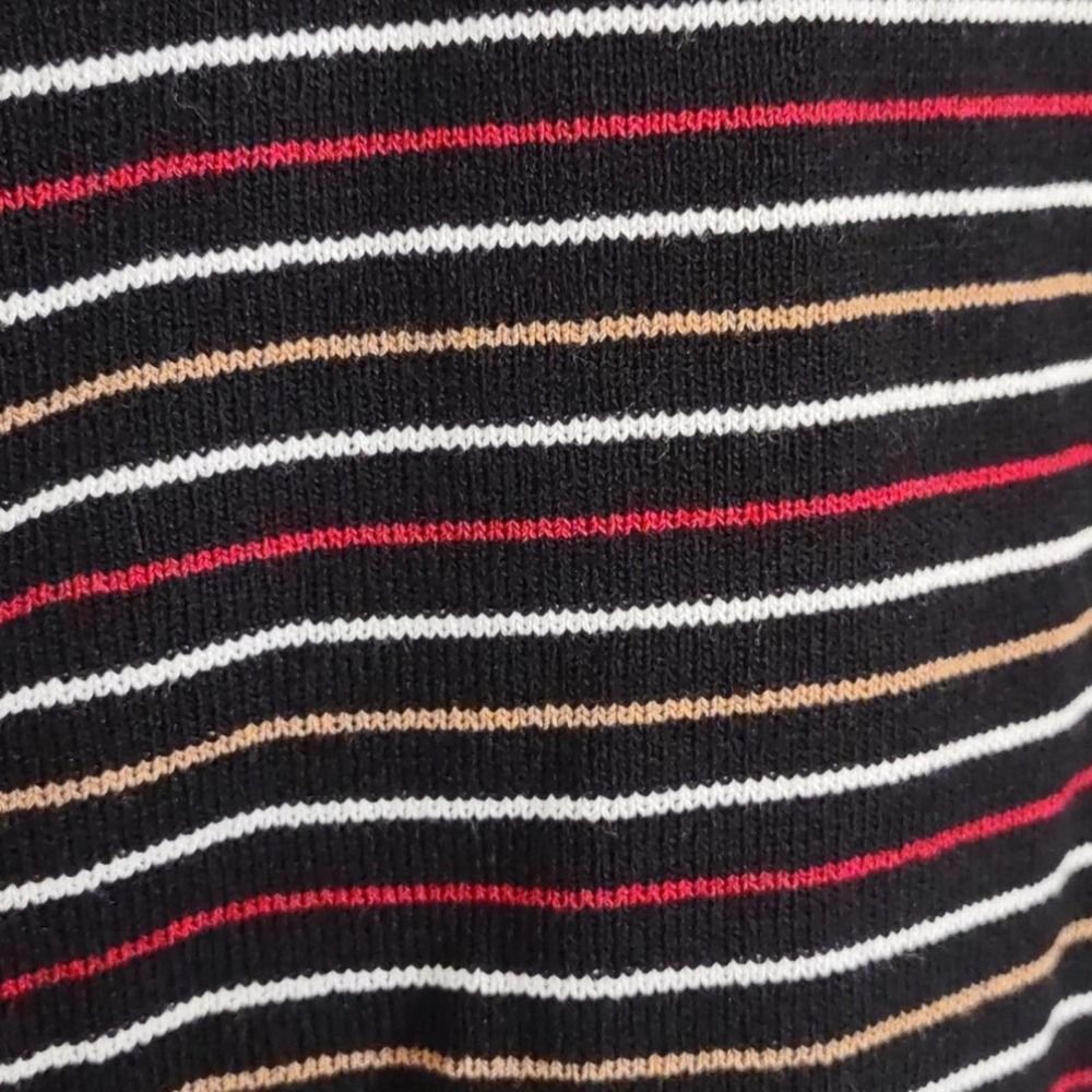 Anne Klein Striped Half Sleeve Sweater Top XS - Picture 11 of 12